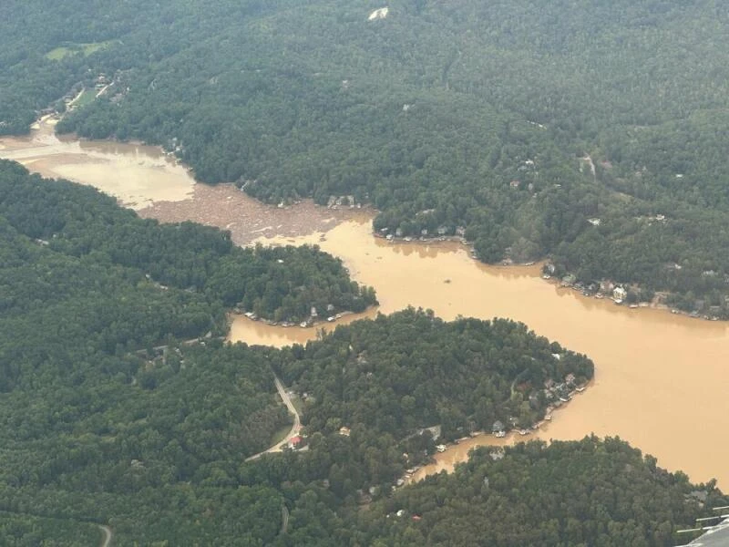 Nach Hurrikan Helene - North Carolina