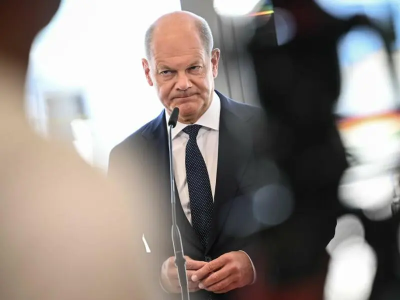 Bundeskanzler Scholz äußert sich vor NATO-Gipfel