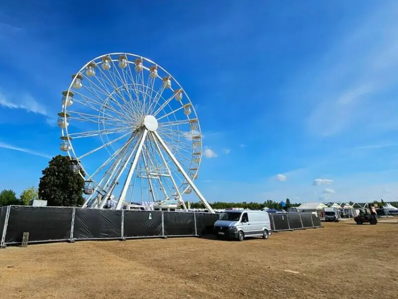 Nach Brand eines Riesenrads auf dem Highfield Festival