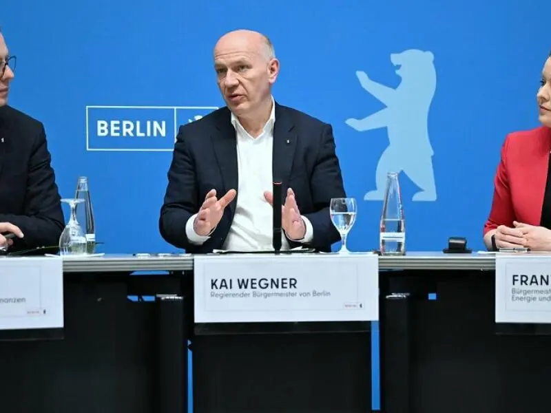 Pressekonferenz nach der Sitzung des Berliner Senats