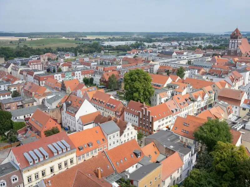 Blick über die Altstadt von Greifswald