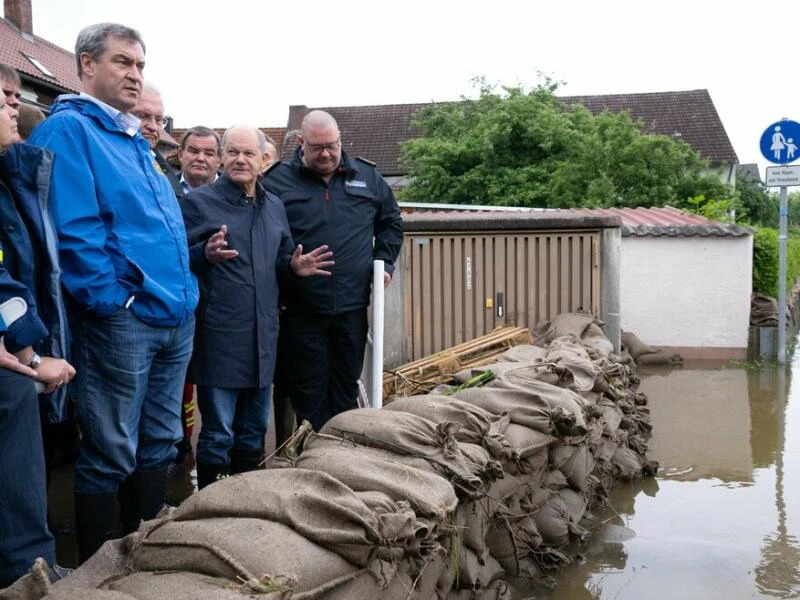 Hochwasser in Bayern - Reichertshofen