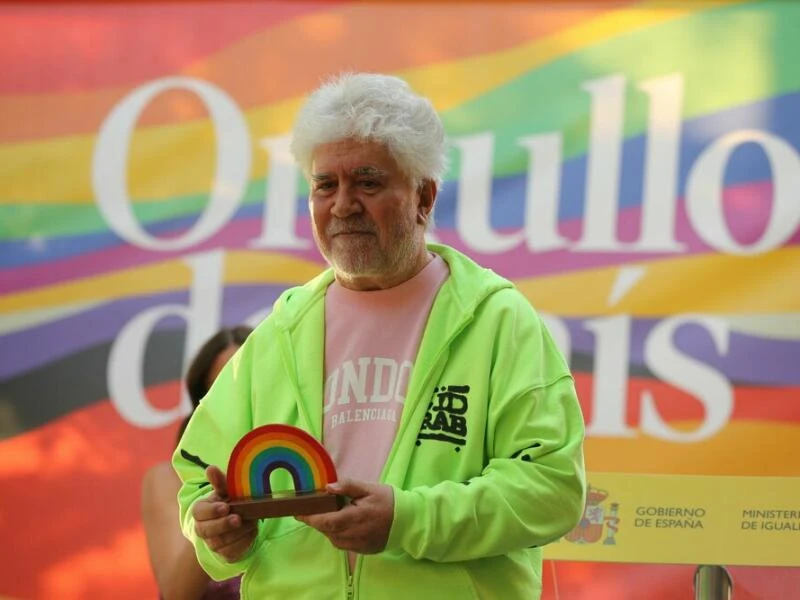 Regisseur Almodovar bei Pride Day in Madrid