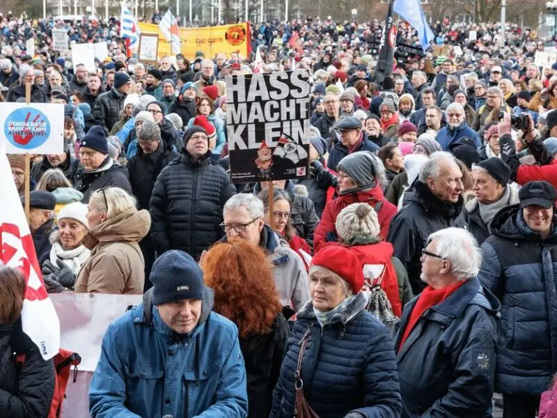 Demonstrationen gegen rechts in Kiel