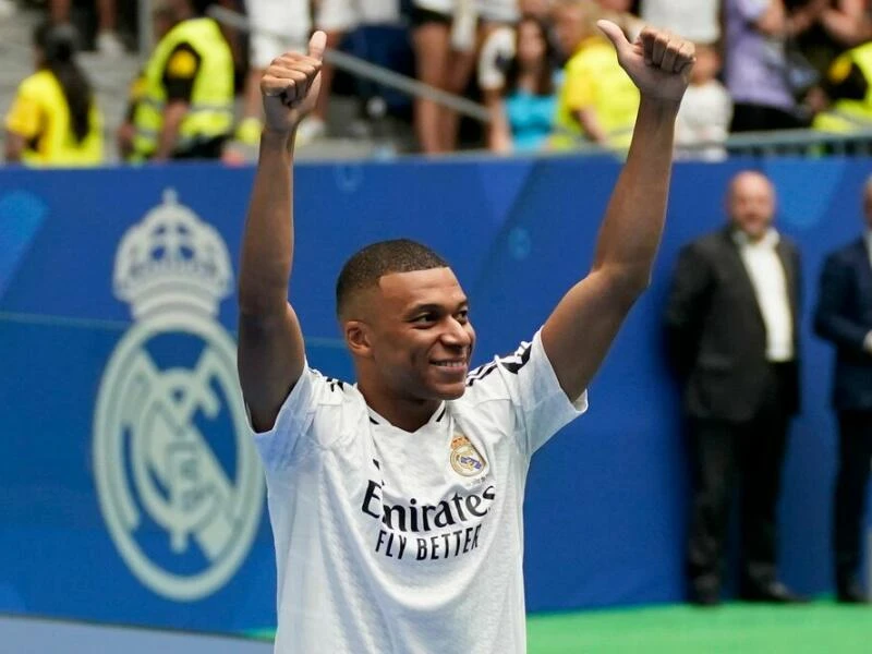 Vorstellung von Kylian Mbappé als Neuzugang von Real Madrid