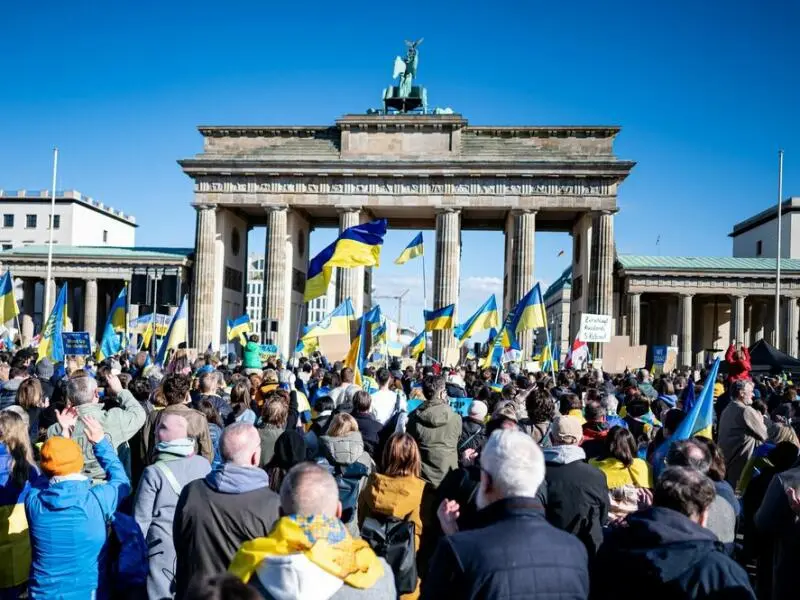 Ukraine-Krieg - Zweiter Jahrestag Kriegsbeginn - Berlin