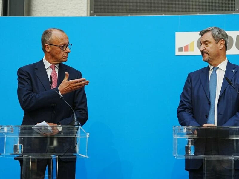 Pressekonferenz zu Kanzlerkandidatur-Frage der Union