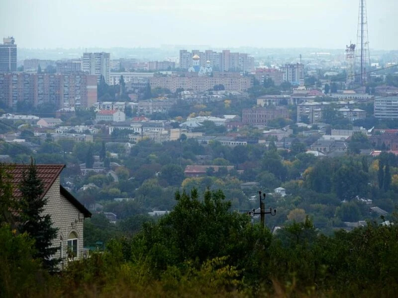 Die von Russland besetzte Stadt Luhansk.