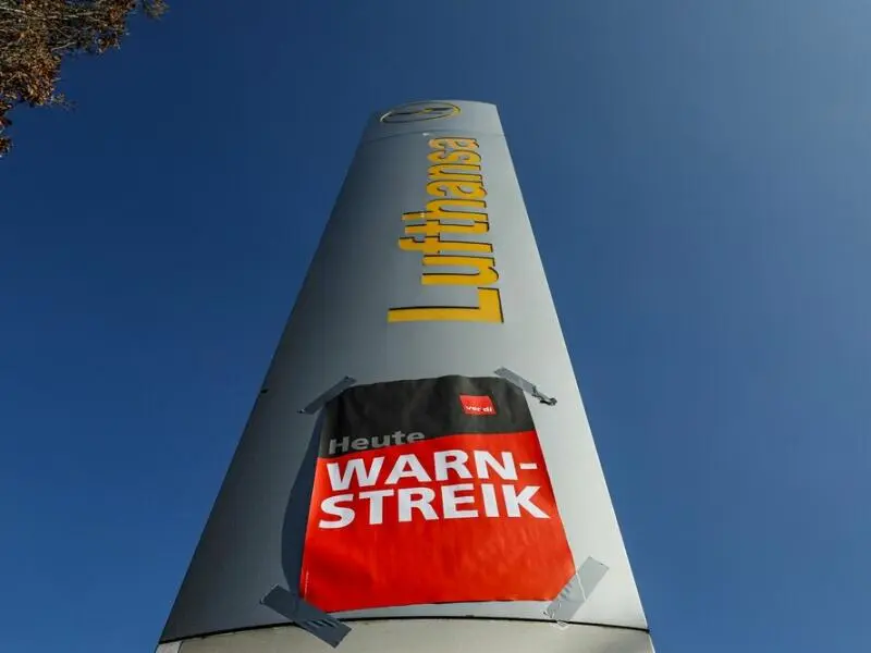 Verdi-Warnstreik beim Bodenpersonal der Lufthansa