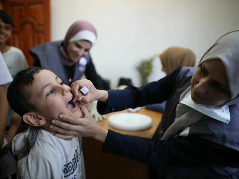 Polio-Impfung im Gazastreifen