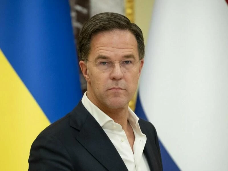 Ukraine-Krieg - Niederländischer Ministerpräsident Rutte in Kiew