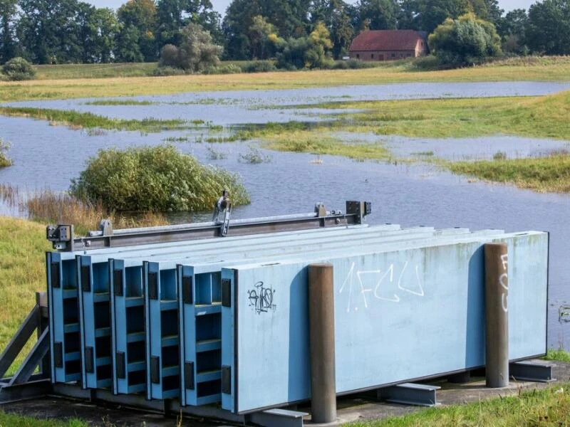 Erhöhte Pegelstände an der Elbe