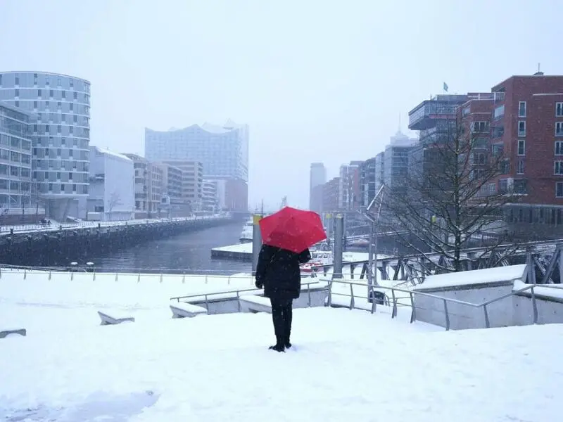 Schnee in Hamburg