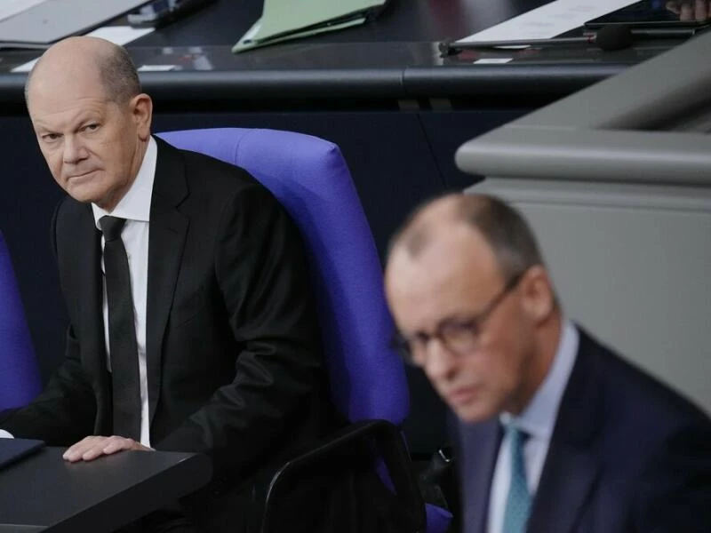 Olaf Scholz und Friedrich Merz