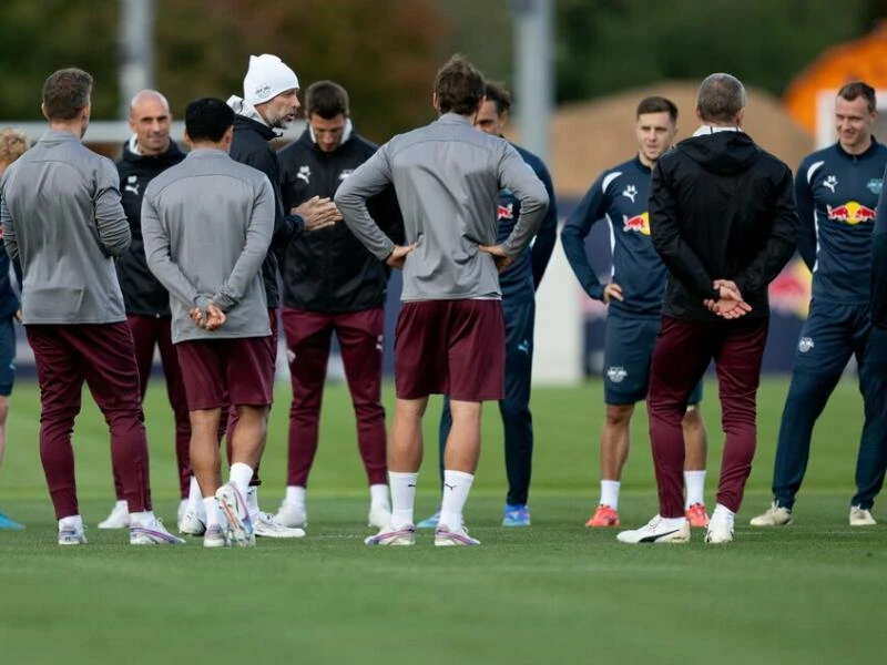 Vor dem Spiel RB Leipzig - Juventus Turin