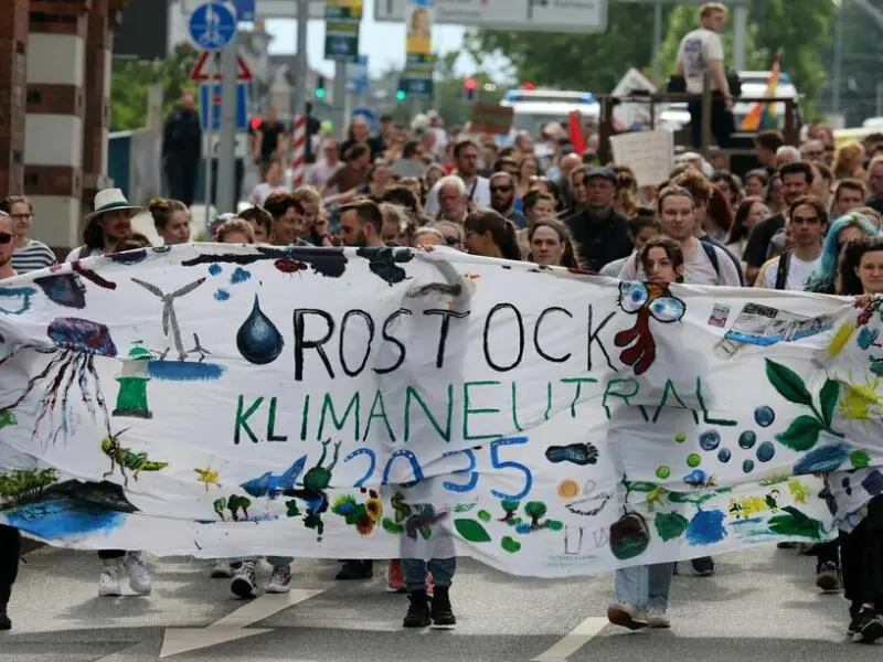 Klimaprotest Fridays for Future - Rostock