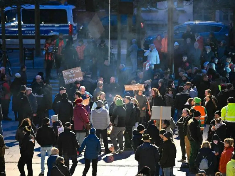 Demonstration in Lübben