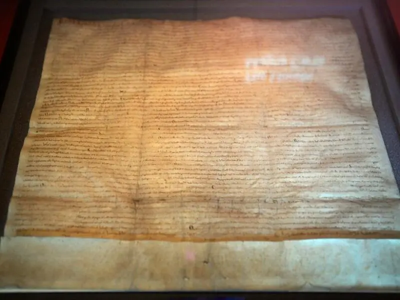 Eine Kopie der Magna Carta