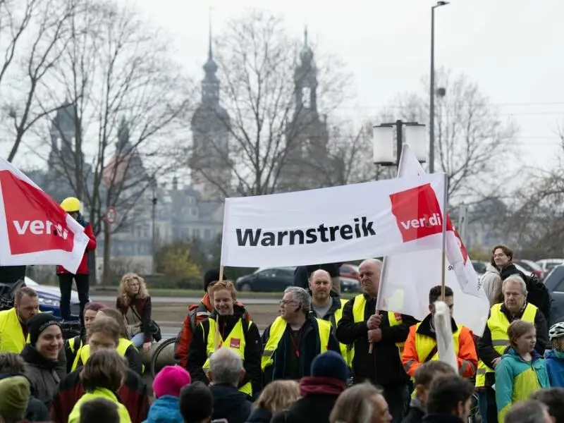Warnstreik von Verdi und Klimastreiks von Fridays for Future