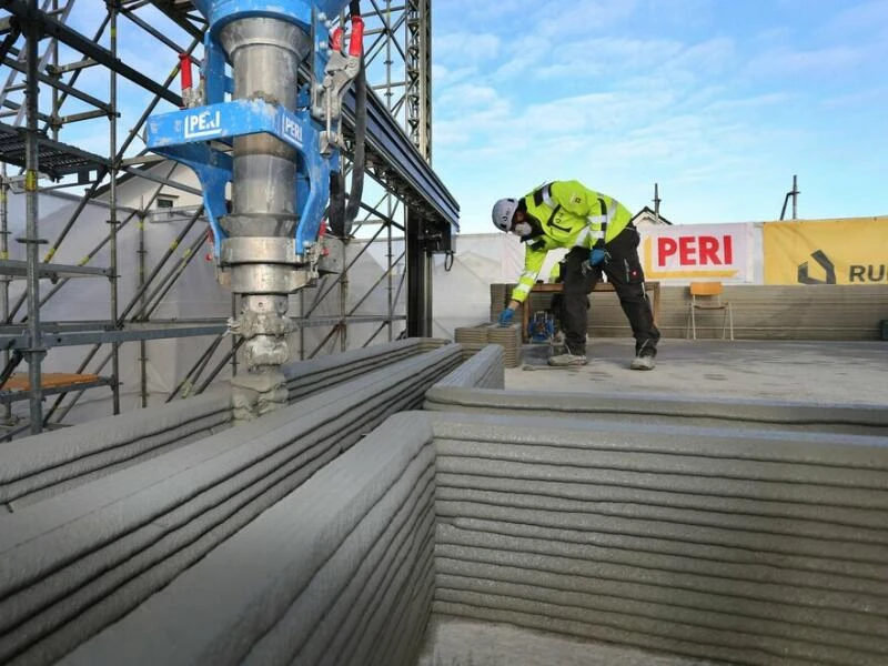 Mehrfamilienhaus entsteht aus 3D-Betondrucker