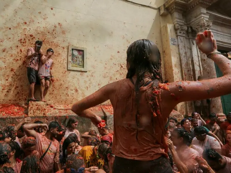 Tomatina de Bunol 2024 in Spanien