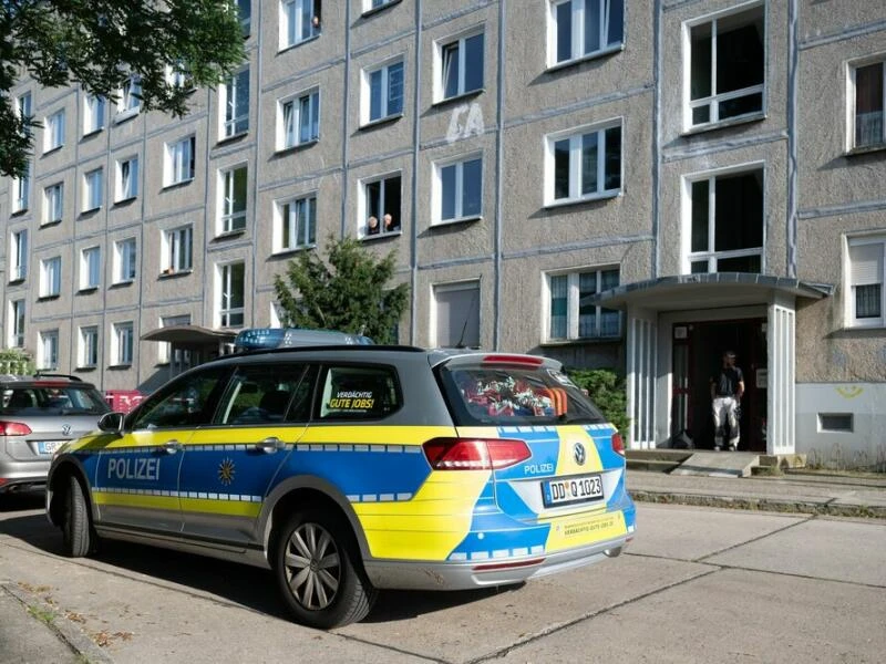 Polizeieinsatz in Hoyerswerda