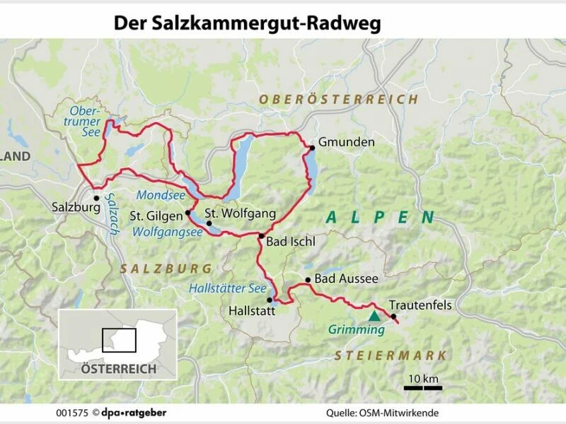 Der Salzkammergut-Radweg