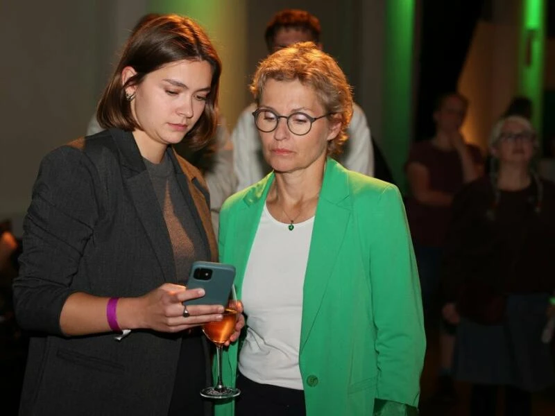 Landtagswahl in Brandenburg - Wahlparty Grüne