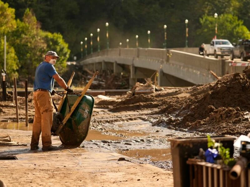 Nach Hurrikan «Helene» - North Carolina