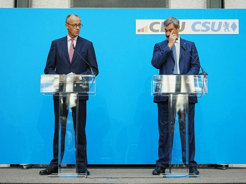 Pressekonferenz zu Kanzlerkandidatur-Frage der Union