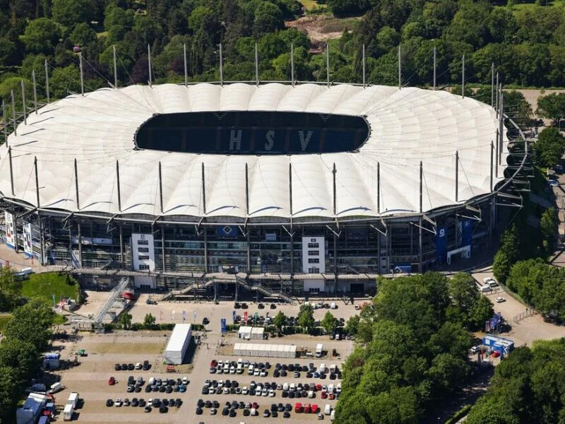 Blick auf das Volksparkstadion