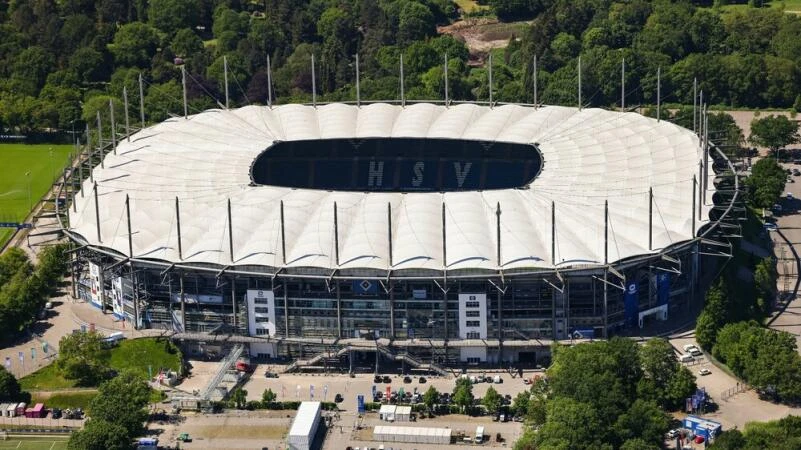 Blick auf das Volksparkstadion