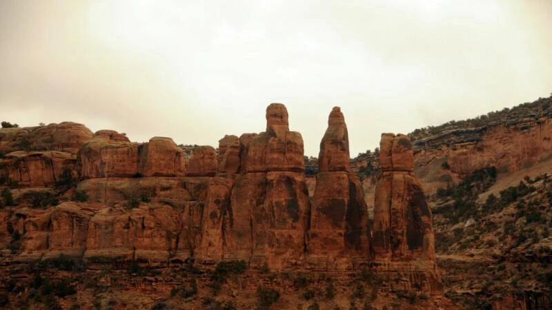 Felsformationen im Canyon von Utah