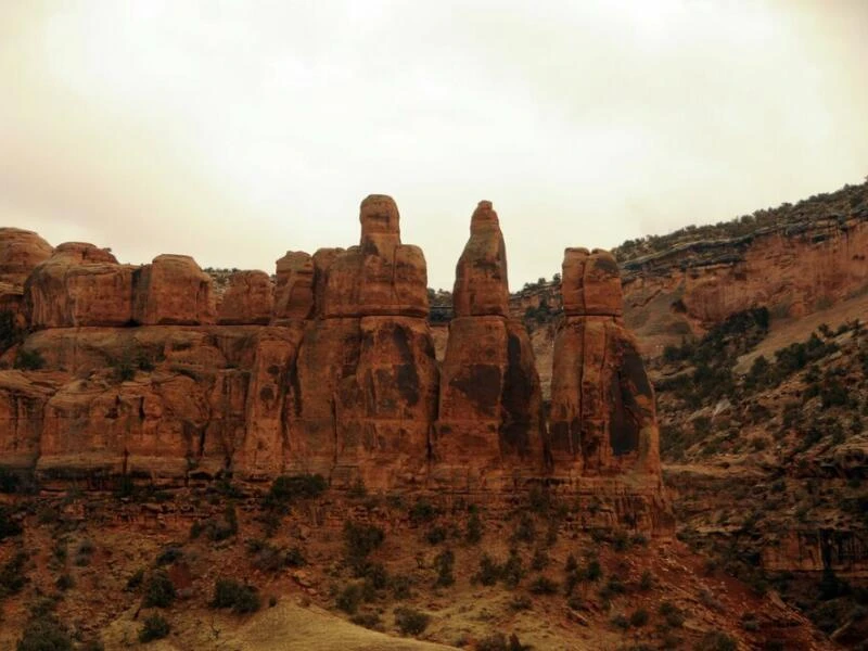 Felsformationen im Canyon von Utah