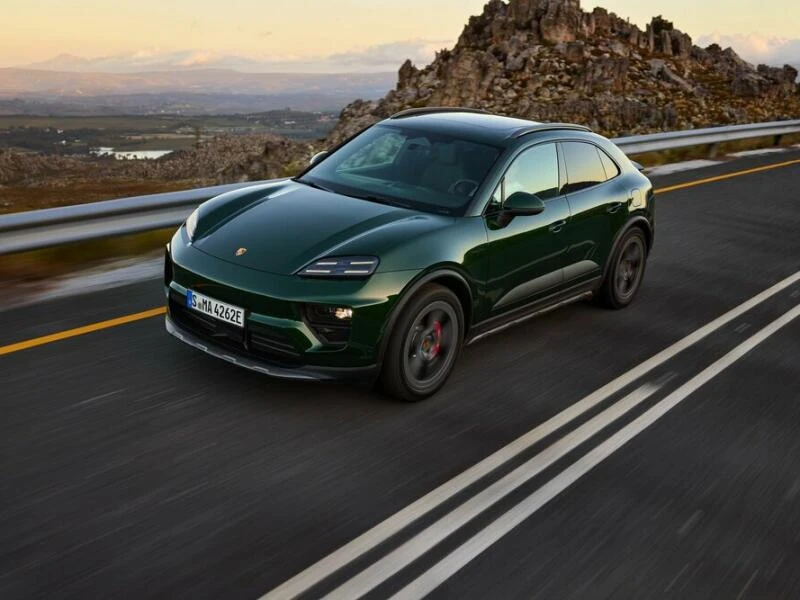 Fahransicht des Porsche Macan