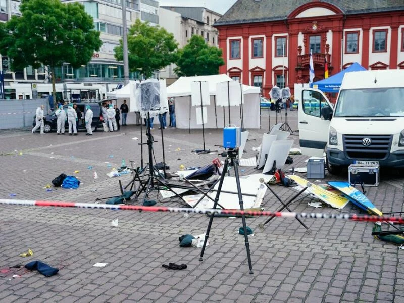 Messerangriff auf Marktplatz