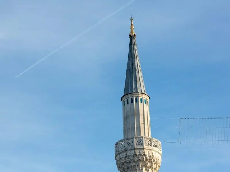 Minarett einer Moschee