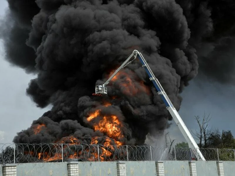 Explosion in einem Treibstoffdepot in Russland