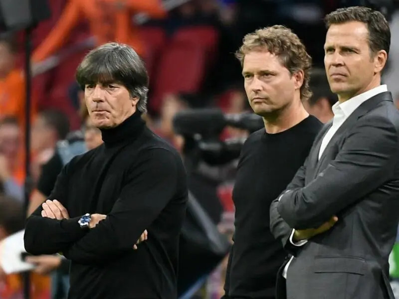 Joachim Löw, Marcus Sorg und Oliver Bierhoff