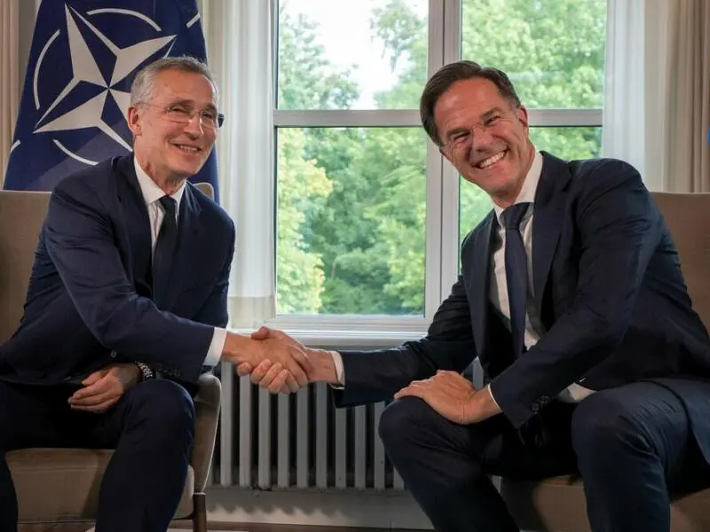 Mark Rutte und Jens Stoltenberg