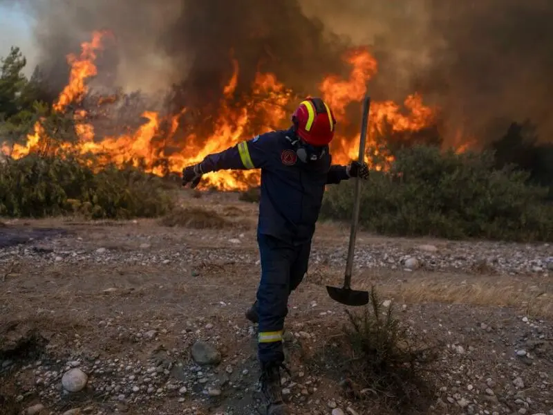 Waldbrände in Griechenland - Rhodos