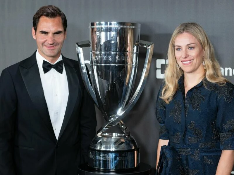 Roger Federer und Angelique Kerber