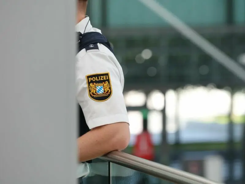 Bundespolizei am Münchener Flughafen