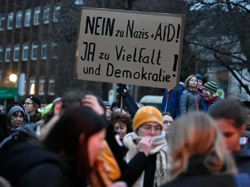 Demonstrationen gegen die AfD und Rechtsextremismus