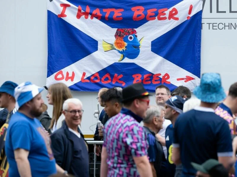 Schottische Fans in München