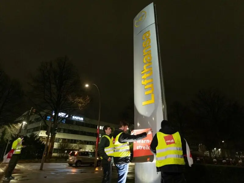 Warnstreik Lufthansa-Bodenpersonal