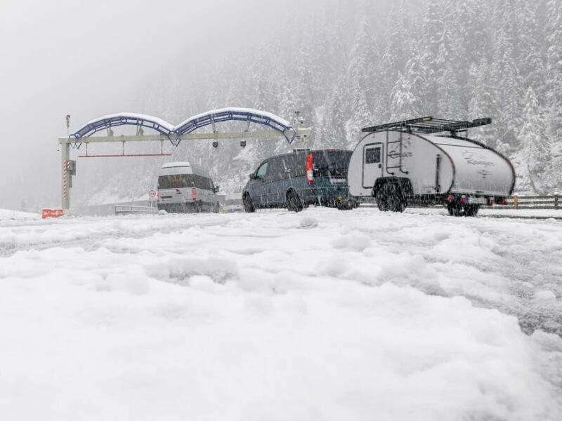 Schneefall in Österreich