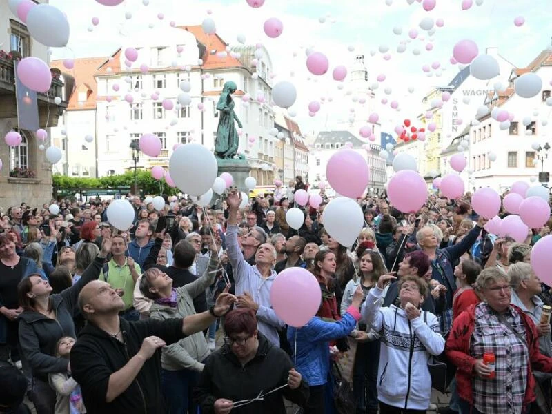 Trauerveranstaltung für getötete Valeriia