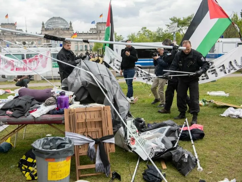 Räumung propalästinensisches Protestcamp