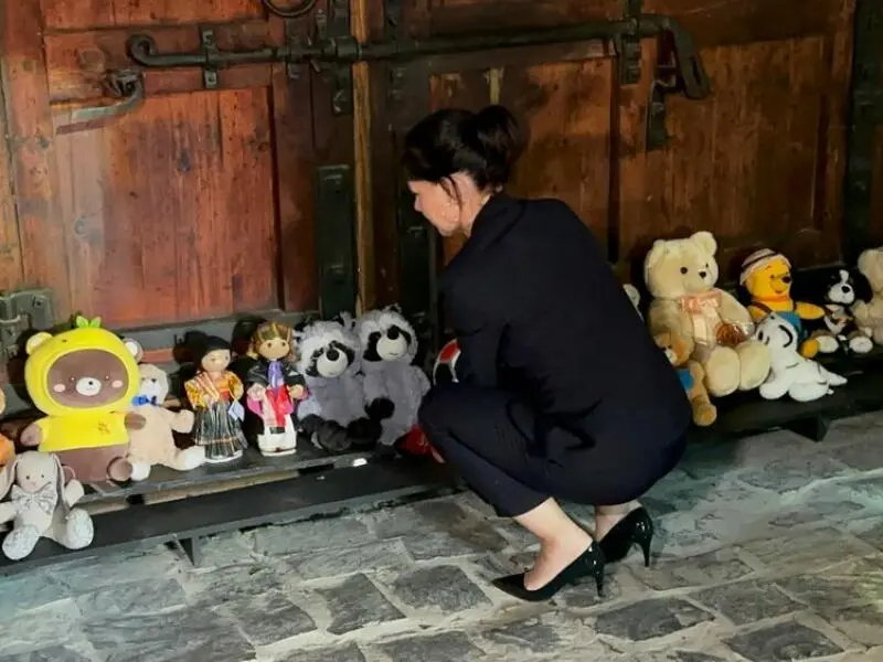 Gedenkstelle für im Krieg getötete ukrainische Kinder